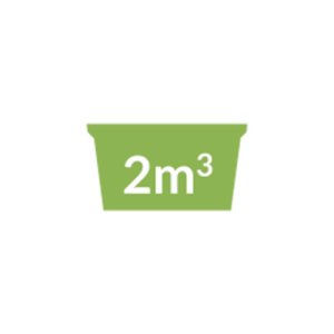 2 Cubic Metre Skip bin