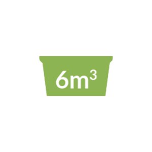 6 Cubic Metre Skip bin